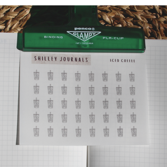 Iced Coffee Icon Stickers