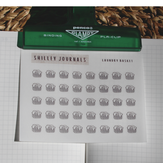 Laundry Basket Icon Stickers